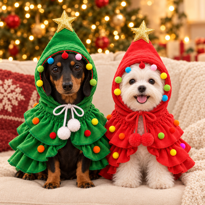 Twin Pack: Dachshund in green and Maltese in red